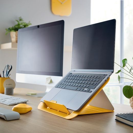 Leitz Ergo Cosy supporto per laptop regolabile, giallo