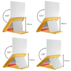 Leitz Ergo Cosy supporto per laptop regolabile, giallo
