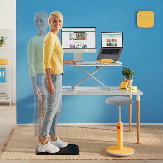Leitz Ergo Cosy supporto per laptop regolabile, giallo