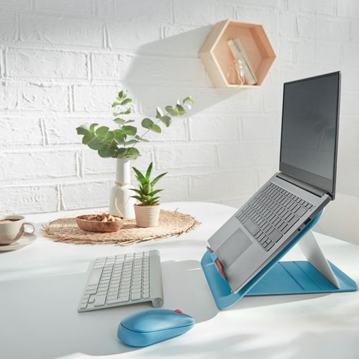 Leitz Ergo Cozy Justerbar Laptop Stand, Blå