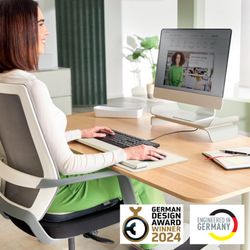 Support d'écran réglable Leitz Ergo, gris