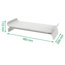 Support d'écran réglable Leitz Ergo, gris