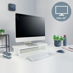 Soporte para monitor, blanco