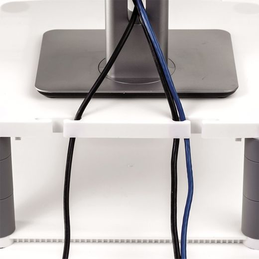 Szary stojak na monitor premium