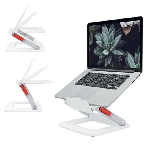 Supporto per laptop regolabile, bianco