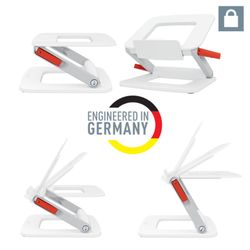 Supporto per laptop regolabile, bianco