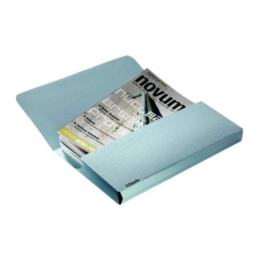 Esselte Zakmap 275 gr. folie, blauw