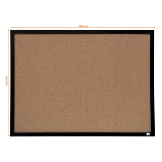 Tablero corcho NOBO  585x430 mm, marco negro