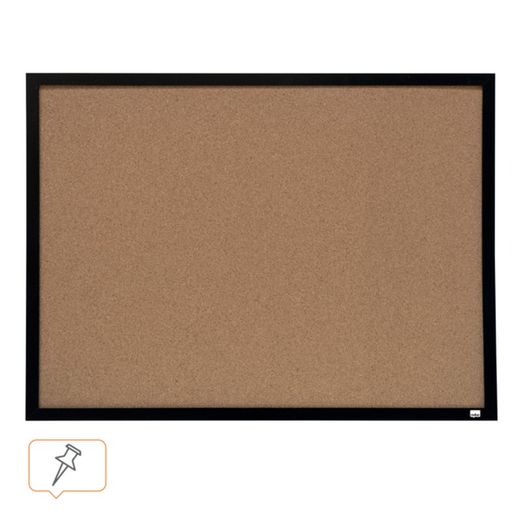 Tablero corcho NOBO  585x430 mm, marco negro
