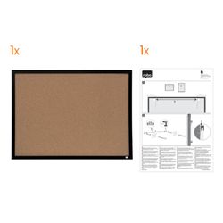Tablero corcho NOBO  585x430 mm, marco negro
