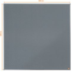 Placa de feltro NOBO Essence 1200x1200mm, cinza