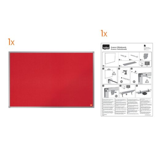 NOBO Essence Filzplatte 1200x900mm, rot