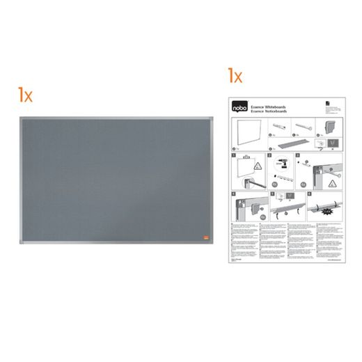 Placa de feltro NOBO Essence 1500x1000mm, cinza