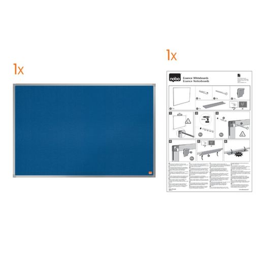 Placa de feltro NOBO Essence 1800x1200mm, azul
