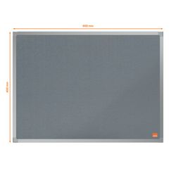 NOBO Essence Filzplatte 600x450mm, grau