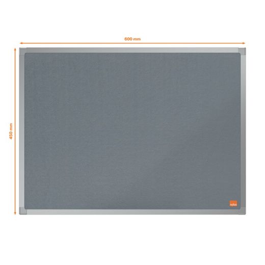 NOBO Essence Filzplatte 600x450mm, grau