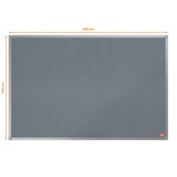 NOBO Essence Filzplatte 900x600mm, grau