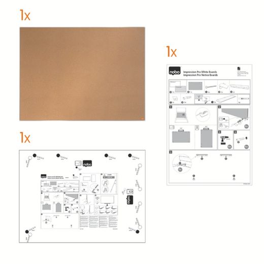 NOBO Impression Pro kurkbord 1200x900mm