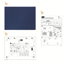 Placa de feltro NOBO Impression Pro 1800x1200mm, azul