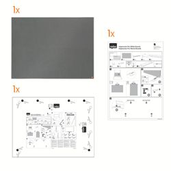 NOBO Impression Pro felt board 900x600mm, gray