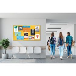Placa de feltro widescreen NOBO Impression Pro 1550x870mm, amarelo