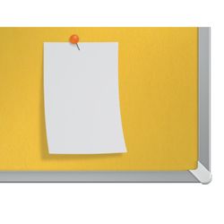 Placa de feltro widescreen NOBO Impression Pro 1550x870mm, amarelo