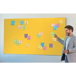 Placa de feltro widescreen NOBO Impression Pro 1550x870mm, amarelo