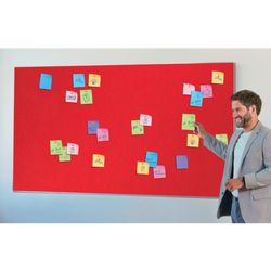 Painel de feltro panorâmico NOBO Impression Pro 1550x870mm, vermelho