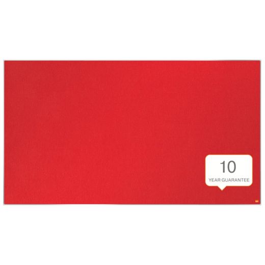 Painel de feltro panorâmico NOBO Impression Pro 1550x870mm, vermelho