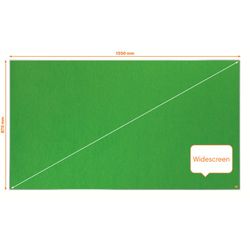 Placa de feltro widescreen NOBO Impression Pro 1550x870mm, verde