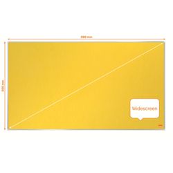Tablica filcowa szerokoekranowa NOBO Impression Pro 890x500mm, żółta
