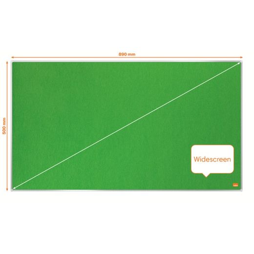 Panneau de feutre grand écran NOBO Impression Pro 890x500mm, vert