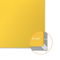 Painel de feltro panorâmico NOBO Impression Pro 1220x690mm, amarelo