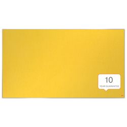 Painel de feltro panorâmico NOBO Impression Pro 1220x690mm, amarelo