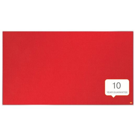 Painel de feltro panorâmico NOBO Impression Pro 1220x690mm, vermelho