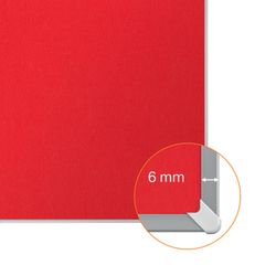 Painel de feltro panorâmico NOBO Impression Pro 1220x690mm, vermelho