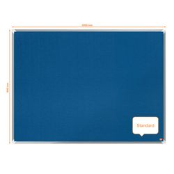 NOBO Premium Plus viltbord 1200x900mm, blauw