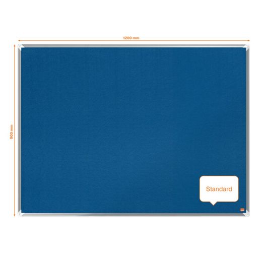 NOBO Premium Plus viltbord 1200x900mm, blauw
