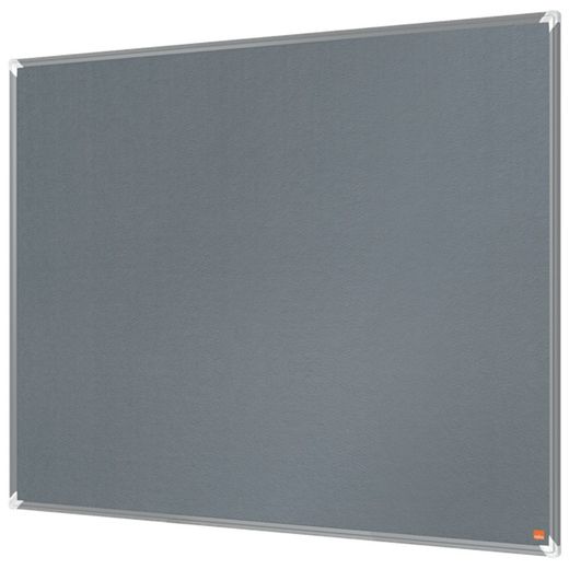 NOBO Premium Plus viltplaat 1200x900mm, grijs
