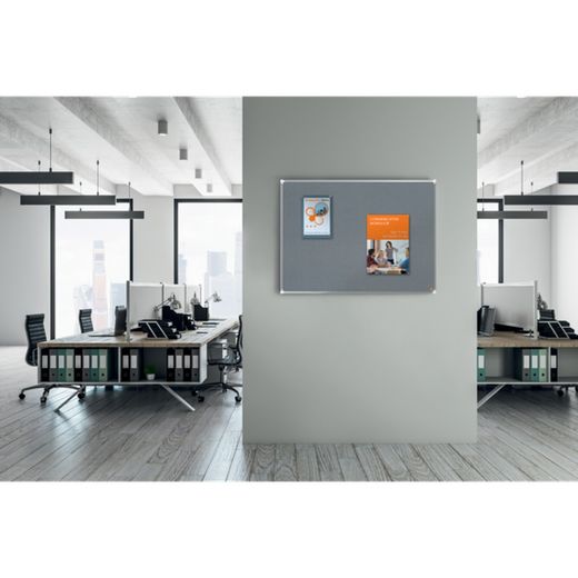 Plateau en feutre NOBO Premium Plus 1500x1200mm, gris