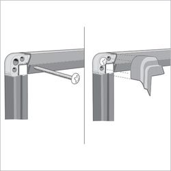 NOBO Premium Plus Filzplatte 1800x1200mm, grau