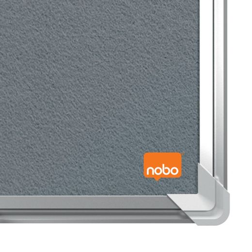 NOBO Premium Plus Filzplatte 1800x1200mm, grau