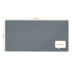 NOBO Premium Plus Filzplatte 2400x1200mm, grau