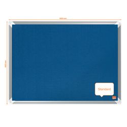 Panneau de feutre NOBO Premium Plus 600x450mm, bleu