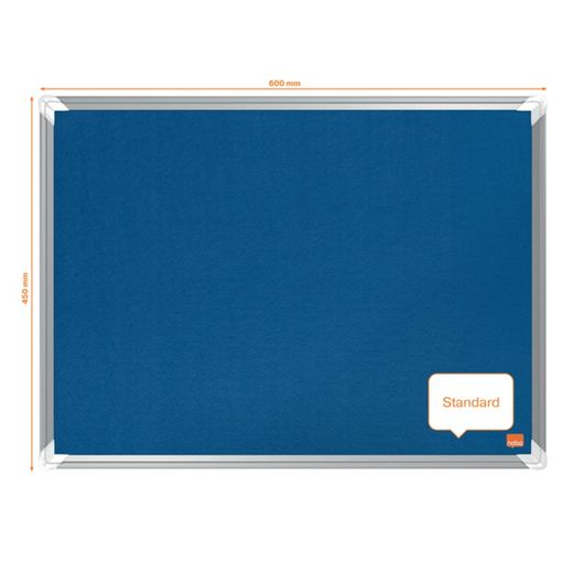 Panneau de feutre NOBO Premium Plus 600x450mm, bleu