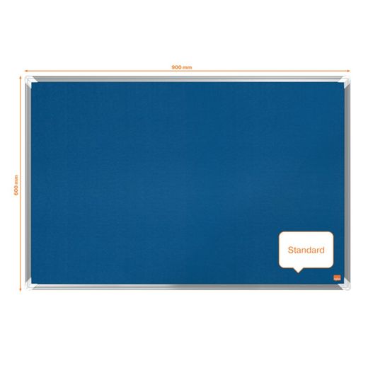 NOBO Premium Plus Filzplatte 900x600mm, blau