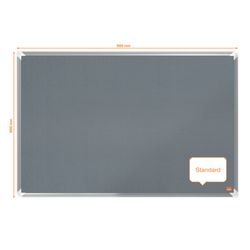 Panneau de feutre NOBO Premium Plus 900x600mm, gris
