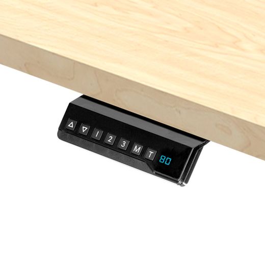 Højdejusterbar bordplade Ahorn 100x80cm (kun skift model)