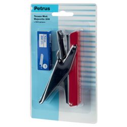 Petrus mini Majorette tang 205 + 1 æske hæfteklammer 202 (blister) assorterede farver
