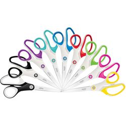 Ciseaux Leitz WOW (blister) Titane, 205mm, rouge